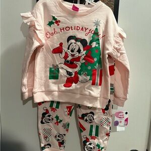 Disney Minnie Mouse Holiday Set-pink